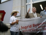 Adriana et le maire de Besançon Jean-Louis Fousseret