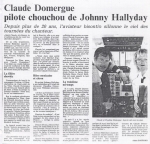 Claude Domergue : Pilote chouchou de Johnny Hallyday