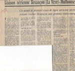 Liaison aérienne Besançon-La Vèze - Mulhouse